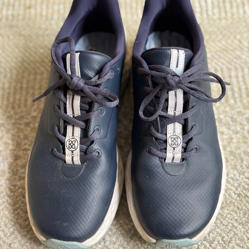 G/FORE Navy Blue Golf Shoes - light wear, waterproof, size 9.5